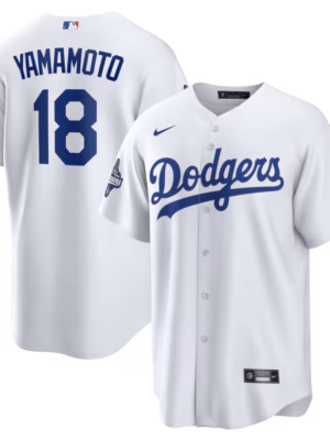 Yoshinobu Yamamoto Los Angeles Dodgers Nike 2025 World Series Champions Home Replica Jersey - White