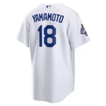 Yoshinobu Yamamoto Los Angeles Dodgers Nike 2025 World Series Champions Home Replica Jersey - White
